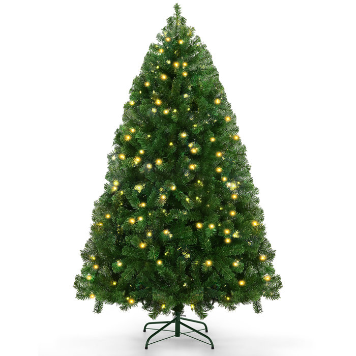 The Holiday Aisle® 6' Lighted Artificial Christmas Tree with Eight